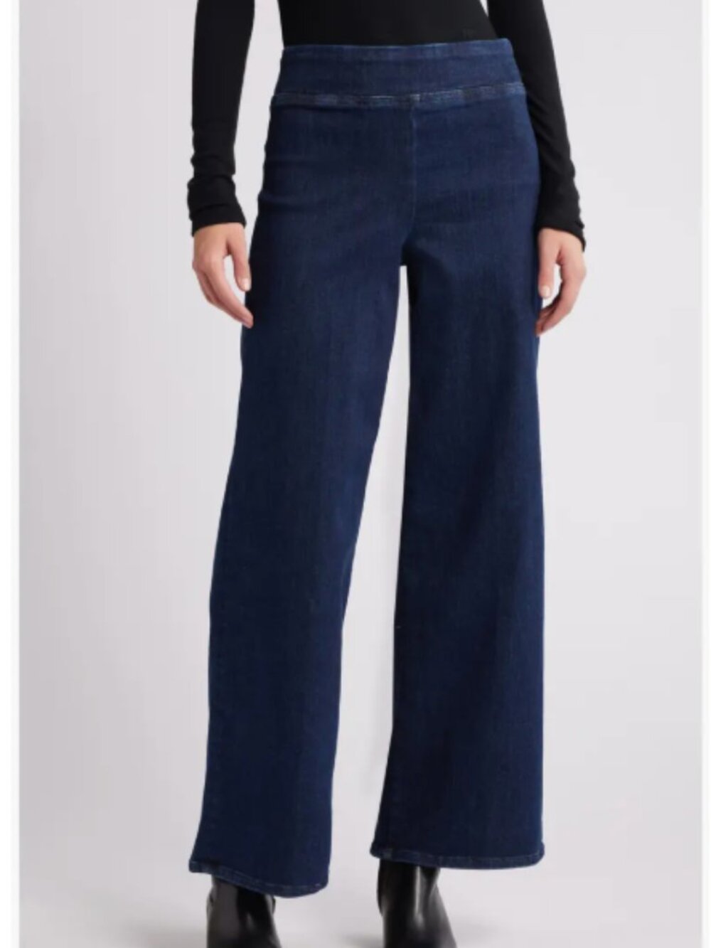 NWT Frame Jet Set Slim Palazzo Pull-On Jeans Dark Wash Women's 1 = Size 25-29